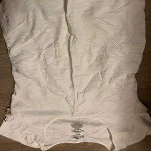Medium plain white old navy maternity blouse.